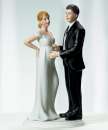 Expecting Bride and Groom Couple Wedding Cake Topper